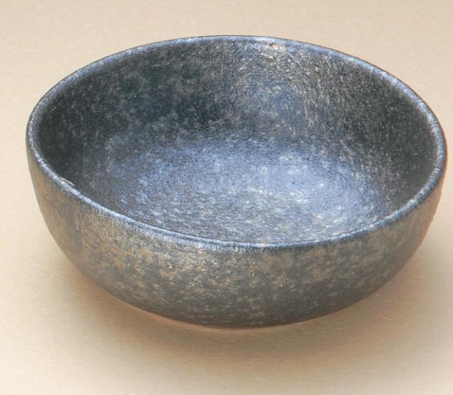 黒窯変4.5楕円鉢信楽焼　陶器・信楽焼　キッチン　食器　小鉢　取鉢　］