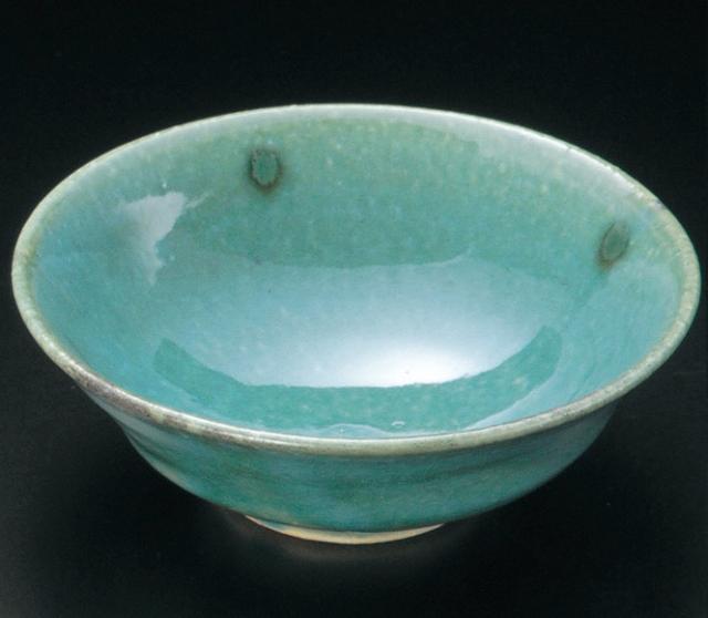 トルコ青4.6丸鉢 信楽焼　陶器・信楽焼　キッチン　食器　小鉢　取鉢　］