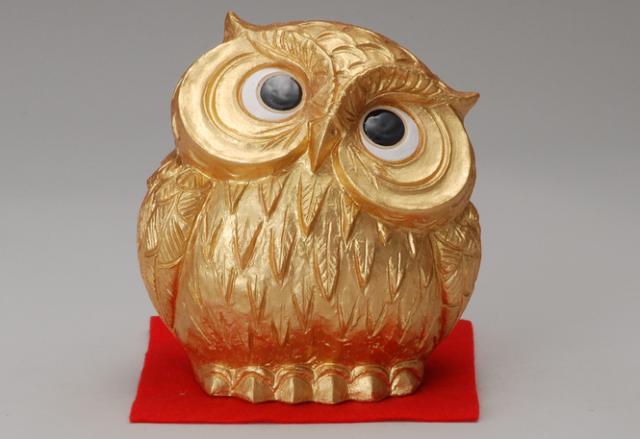 金運首かしげふくろう