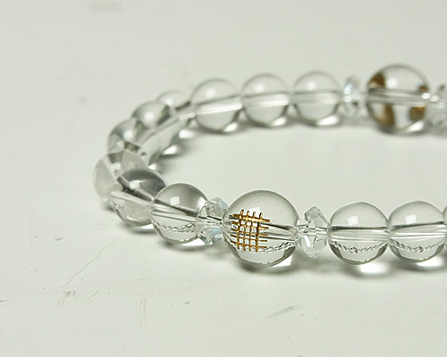 ブレスレット海女の祈りブラックカルセドニー