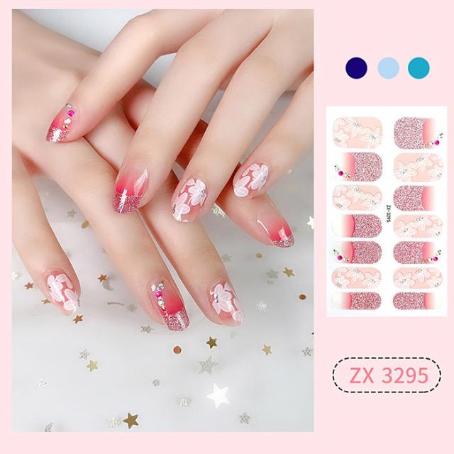 ネイル シール 貼るだけ ジェルネイル 3D 花 フラワー 時短 簡単