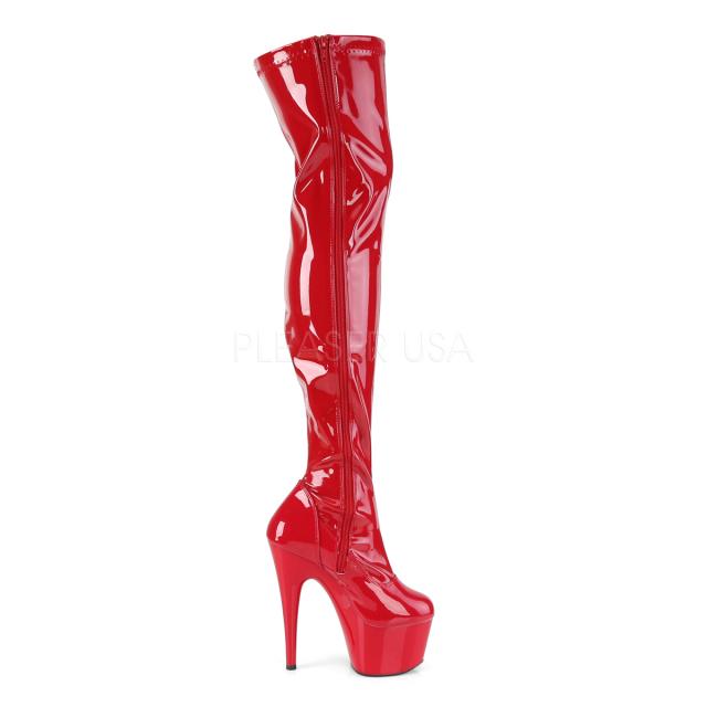 Pleaser ADORE-3000 $7inch Heel, 2 3/4inch PF Stretch Thigh Boot, Side Zip◆取り寄せ