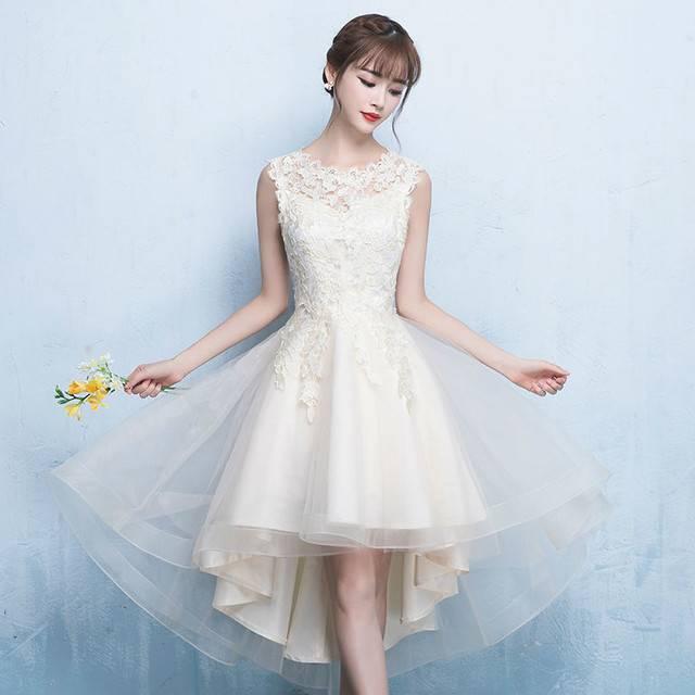 パーティードレス 春夏 結婚式 大きいサイズ 20代 ミニ丈