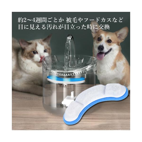ペット給水器 犬 猫 水量見え 自動給水器 循環式給水器 活性炭フィルター25 yastrading_water-dispenser-a