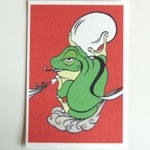 月蛙　ポストカード　『風蛙』