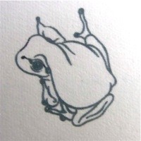 月蛙ポストカード