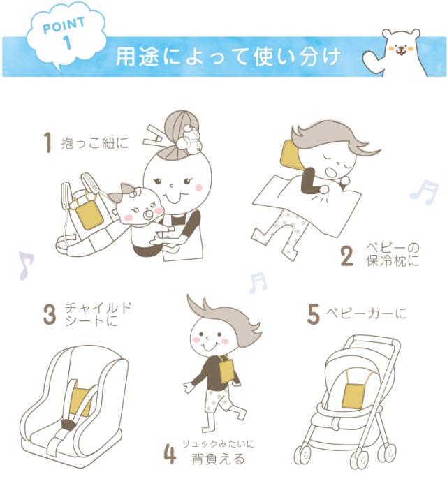 ベビーひんやり 保冷シート ジェル付