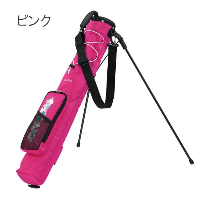 ダンロップ ゼクシオ セルフスタンドバッグ クラブケース レディース GGB-X152C ネイビー ピンク 5〜6本収納可能 1.0kg ゴルフ DUNLOP XXIO