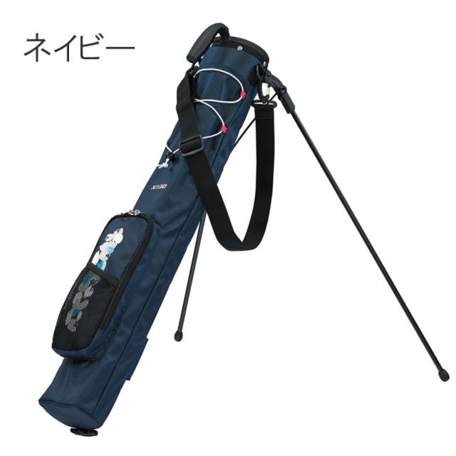 ダンロップ ゼクシオ セルフスタンドバッグ クラブケース レディース GGB-X152C ネイビー ピンク 5〜6本収納可能 1.0kg ゴルフ DUNLOP XXIO