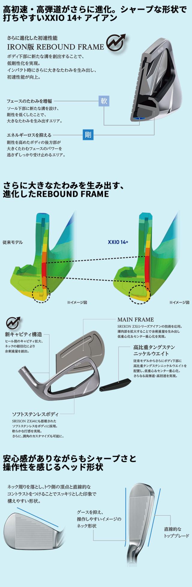 メーカーカスタムクラブ ダンロップ ゼクシオ 14 プラス 右用 単品アイアン N.S.PRO ZELOS 7 スチールシャフト XXIO14+ 2026 日本正規品 特注