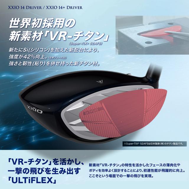 世界初採用 新素材 VR-チタン(Super-TIXR 52AFS)
