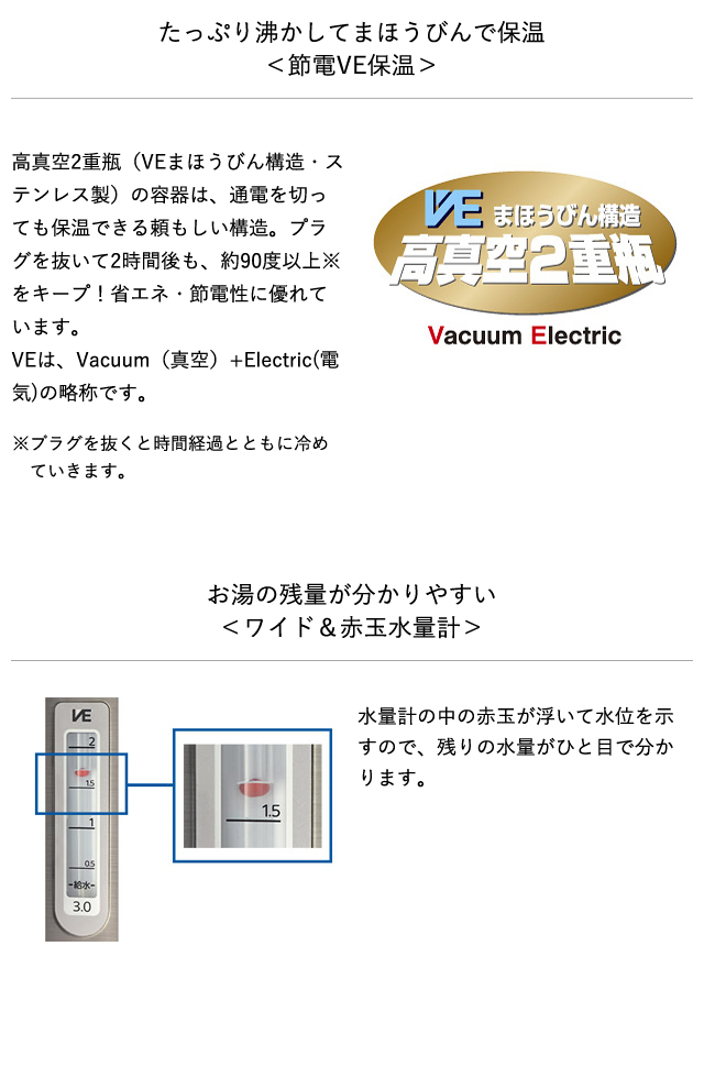 電気ポット 2.2L タイガー 蒸気レス 魔法瓶 保温 とく子さん PIW-A220T ブラウン  節電 メーカー保証 1年保証