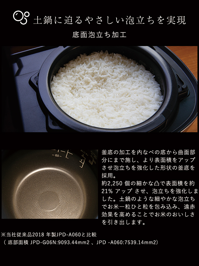 炊飯器 3合炊き 一人暮らし タイガー ご泡火炊き 圧力IH 炊飯器 JPD