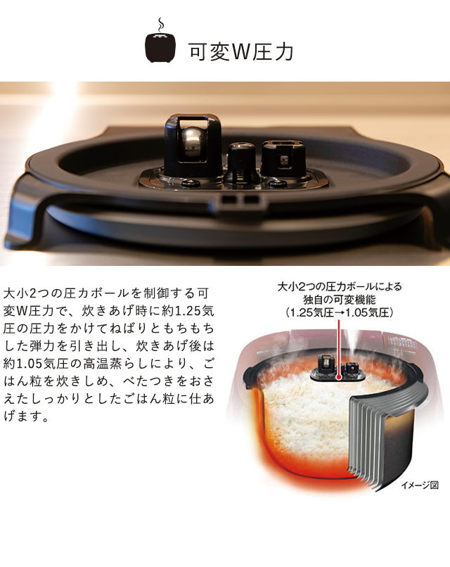 タイガー ご泡火炊き 3合炊き炊飯器 JPD-G06N 圧力IHジャー炊飯器＜炊きたて＞ご泡火炊き JPD-G06N - タイガー