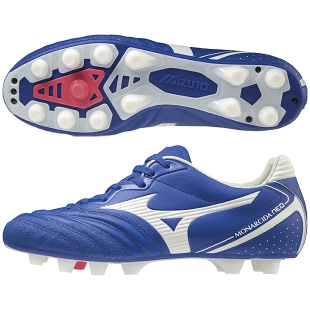 肌触りがいい モナルシーダ Neo Wide Japan ブルー ホワイト Mizuno ミズノ サッカースパイクp1ga2125 年最新海外 Olsonesq Com