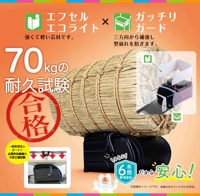 約70kgの耐久試験合格