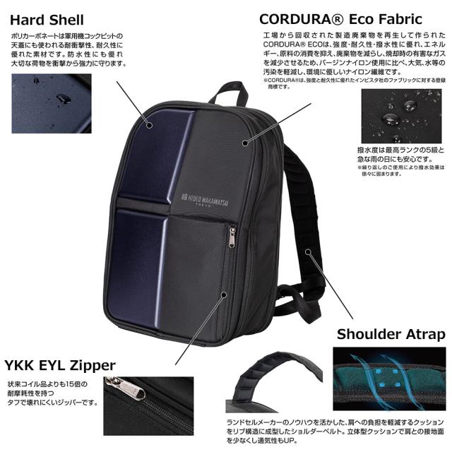 Hard Shell CORDURA? Eco Fabric YKK EYL Zipper Shoulder Atrap