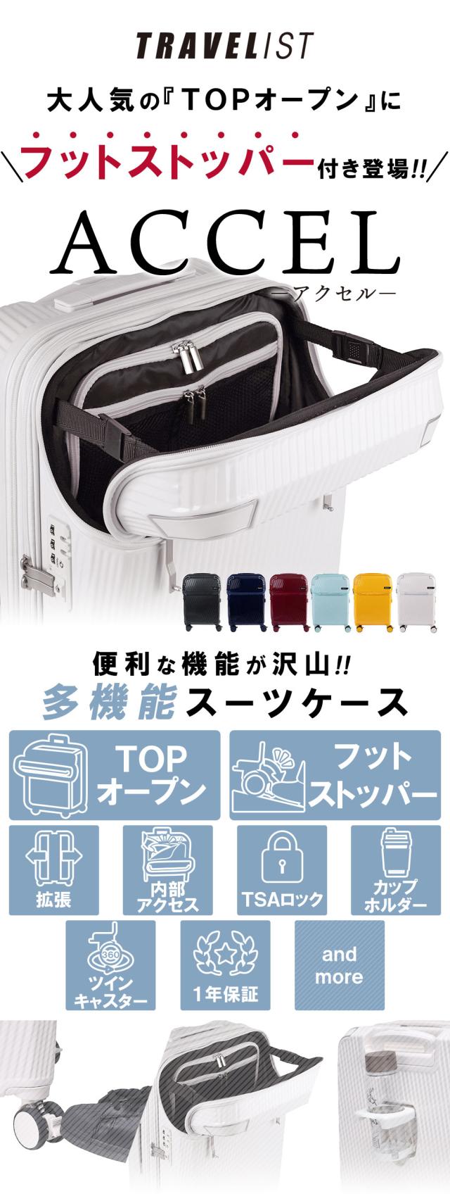 大人気の「TOPオープン」にフットストッパー付き登場?便利な機能が沢山?多機能スーツケース
