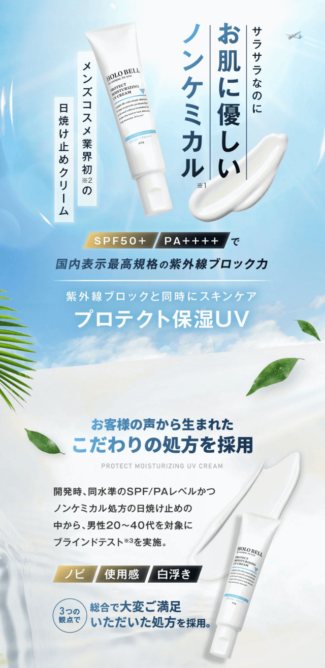 HOLO BELL ホロベル プロテクト保湿UV (SPF50+ / PA++++) 40g