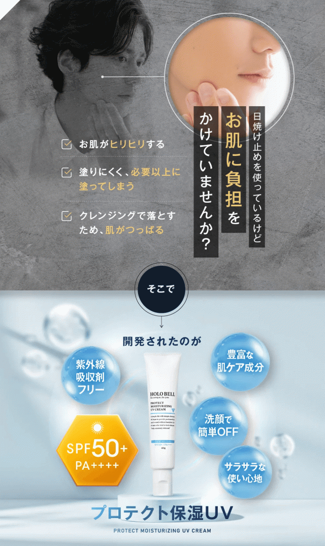 HOLO BELL ホロベル プロテクト保湿UV (SPF50+ / PA++++) 40g