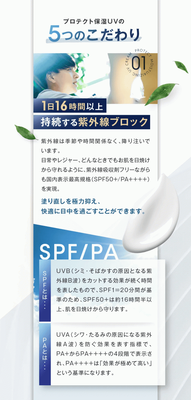 HOLO BELL ホロベル プロテクト保湿UV (SPF50+ / PA++++) 40g