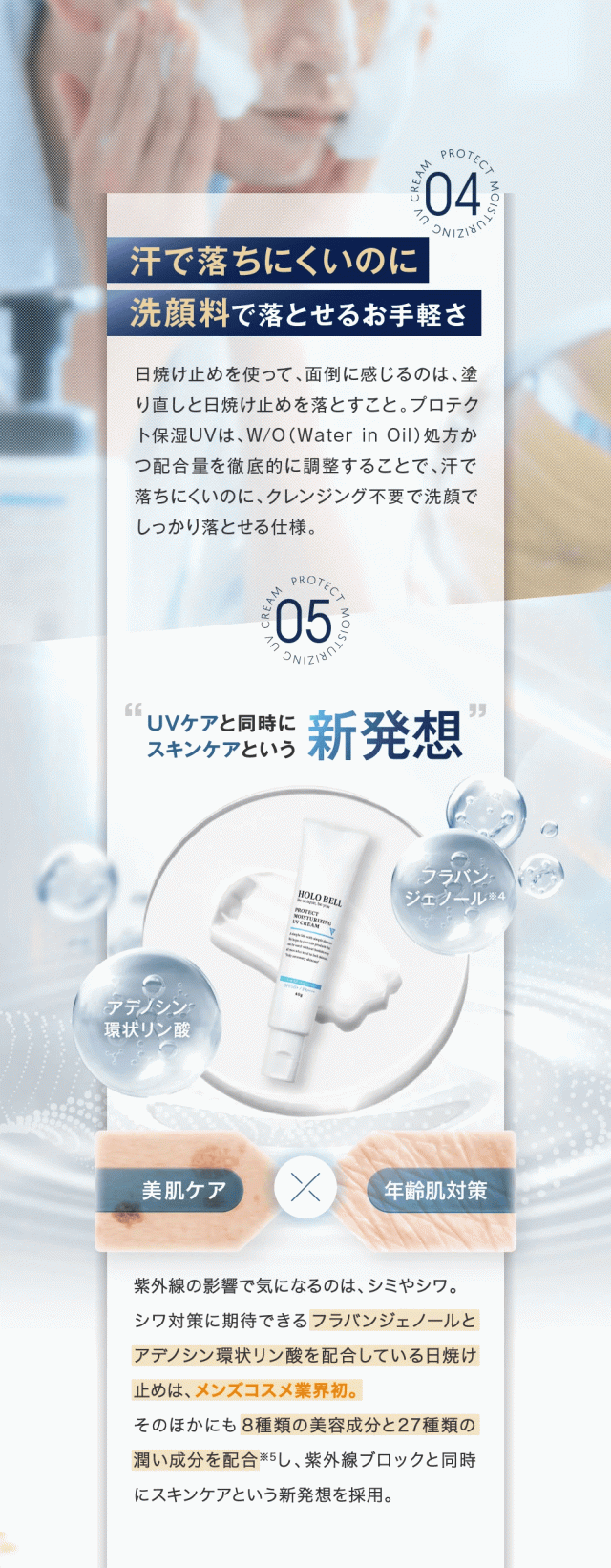 HOLO BELL ホロベル プロテクト保湿UV (SPF50+ / PA++++) 40g