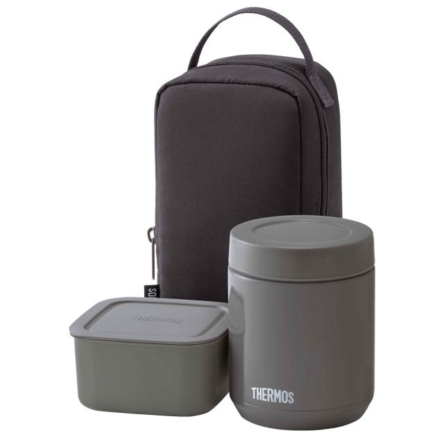 サーモス　スープジャー 2個　タンブラー　保温ポーチ　真空断熱　4点 サーモス THERMOS 真空断熱スープランチセット 400ml 食洗機対応