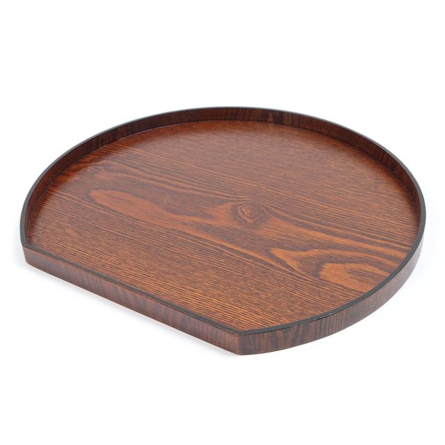 超美品木製漆塗懐石膳5枚組半月膳半月盆折敷傷が付き難い共箱高級