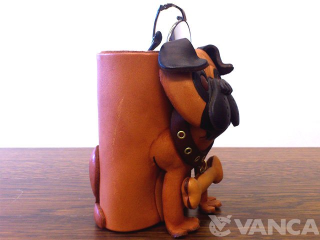パグ メガネスタンド/レザー 本革 VANCA/バンカクラフト革物語 25617の