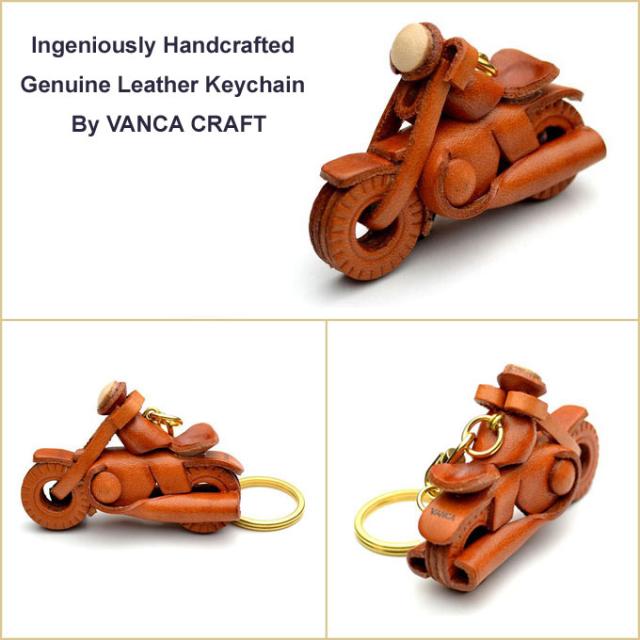 アメリカンバイク　革キーホルダー