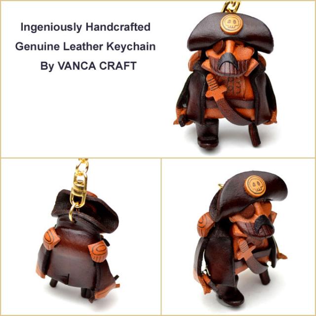 革物語キーホルダー 海賊 【バンカクラフト】【本革/レザー/冒険物/雑貨】【VANCA革物語】【日本製/職人のハンドメイド】【メール便可】【_包装】【即納】