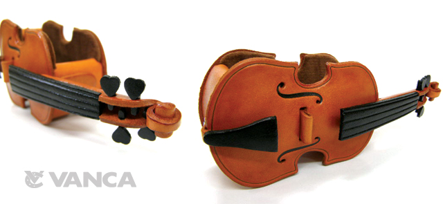 革小物メガネスタンド　バイオリン