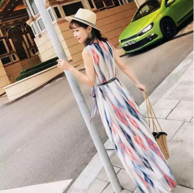 店長大暴走 クリアランスsale 軽やか 楽チン リゾート 旅行 ストライプ ロングワンピース レディース マキシ丈 ウエストマーク 0231 売り尽 Www Arnabmobility Com