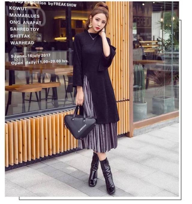 大特価 長袖ニット 切替 ワンピース レディース ベルスリーブ ワンピース プリーツワンピース リボンベルト 秋冬 ロングワンピース 大きいサイズ 現金特価 Farmerscentre Com Ng