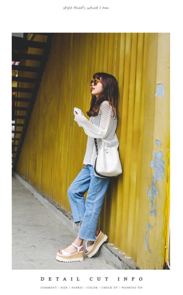 在庫一掃最安挑戦 オープントゥ厚底ウェッジサンダル レディース ウェッジソール サンダル 厚底 スター型押し アンクル ストラップ 星柄 美脚サンダル オフ 絶妙 Farmerscentre Com Ng