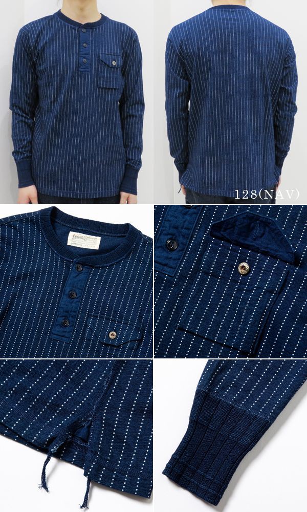最新品安い シュガーケーン CANE FICTION ROMANCE 4-NEEDLE WABASH STRIPE HENLEY NECK TEE SC68463の通販はau PAY マーケット - ORGAN|商品ロットナンバー:497507007 長袖 ヘンリーネック ロンTEE SUGAR 格安