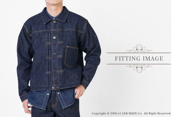 JAPAN BLUE ジャパンブルー アメリカ綿セルヴィッチデニム|1st Type|T-BACK|デニムジャケット『14.8oz. Denim Jacket』【アメカジ・ワーク】JBGJ1003