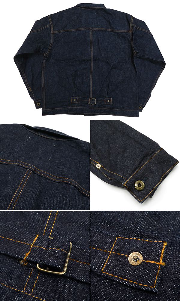 JAPAN BLUE ジャパンブルー アメリカ綿セルヴィッチデニム|1st Type|T-BACK|デニムジャケット『14.8oz. Denim Jacket』【アメカジ・ワーク】JBGJ1003