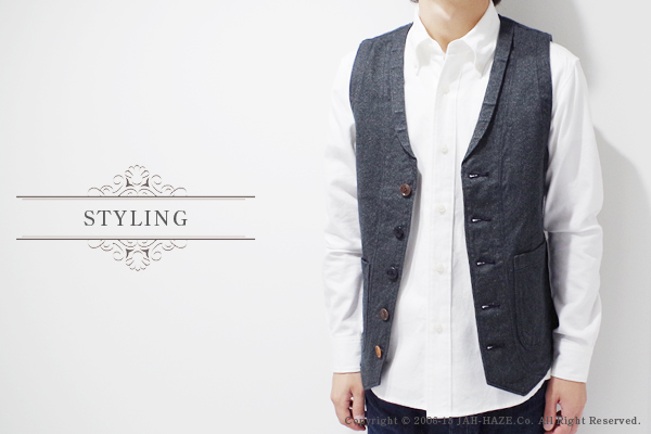 ORGUEIL オルゲイユ フレンチワークベスト Work Wear Gilet OR