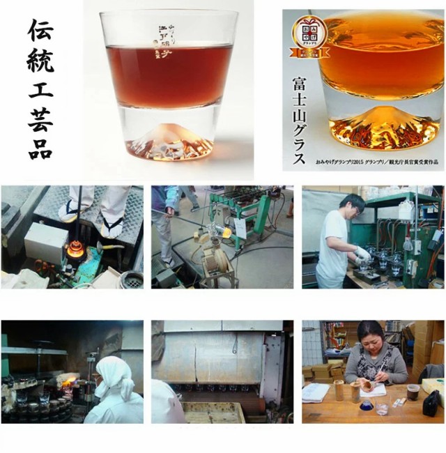 日本製得価 送料無料田島硝子日本製手つくり富士山ロックグラスタンブラーペアセット マーケット - 星海|商品ロットナンバー:500983728 桜切の通販はau PAY 特価好評