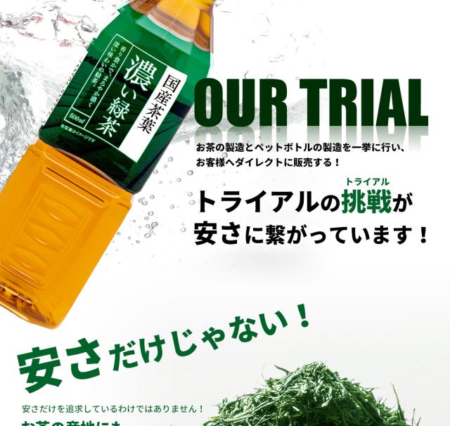 トライアル濃い緑茶500ml