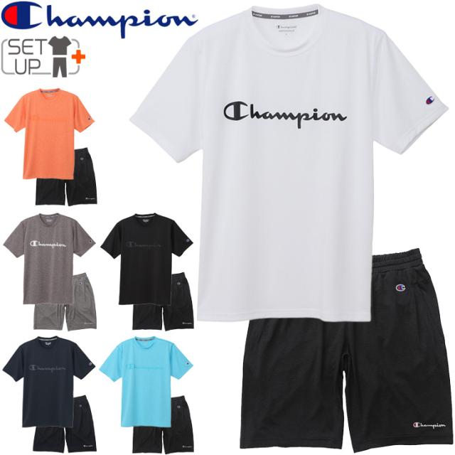 超激安 半袖tシャツ ハーフパンツ 上下セット メンズ 2点セット チャンピオン Champion スポーツウェア セットアップ トレーニング フィットネス 在庫限りッ アウトレット Centroprofesorjuanbosch Com