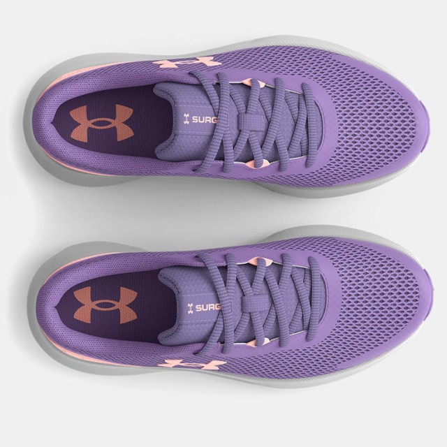 アンダーアーマー ジュニア スニーカー 女の子 ひも靴/UNDER ARMOUR UAサージ3 22.5-24.5cm D相当 子供靴/キッズ 子ども  スポーツ 運動靴｜au PAY マーケット