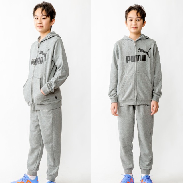 スウェット 上下 キッズ 120-160cm 子供服 プーマ PUMA フルジップ