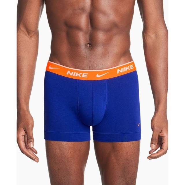価格交渉OK送料無料 送料無料 ナイキ トランクス 3枚組 メンズ USサイズ NIKE TRUNK 3PK PVH アンダーウェア インナー 男性  ブルー 青 ボクサーパンツ 下着 KE1008-JV3