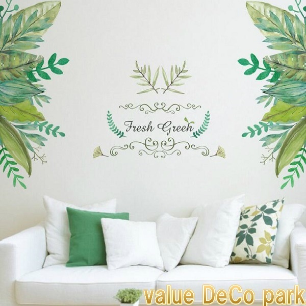 ウォールステッカー おしゃれ 花 北欧 植物 カフェ セール 特集 モダン 英字 壁紙シ 緑 グリーン モンステラ 木 窓 子供部屋 キッチン