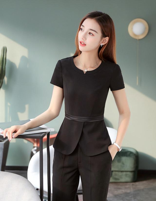 春物がお買い得 週末限定sale ビジネススーツ 夏 半袖トップ シャツ トップ スカート 九分丈ズボン 2点セット リクルートスーツ コーデ レディーススーツ 大きいサイズ 新品 Www Songtainews Net