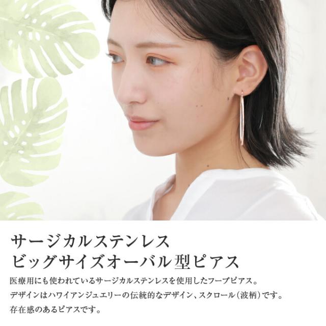 サージカルステンレスフープピアス