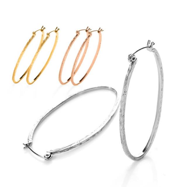 サージカルステンレスフープピアス