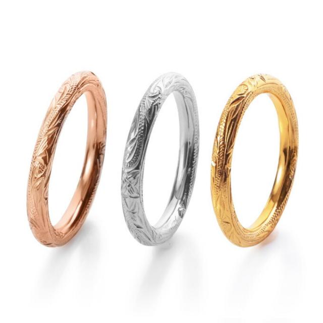 サージカルステンレス3mm幅リング